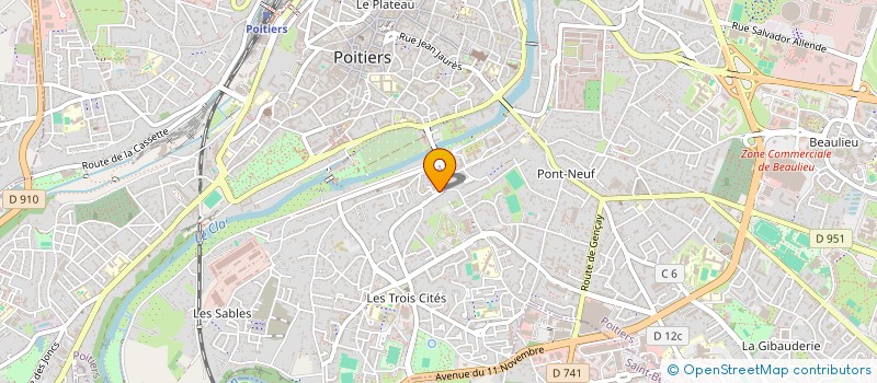 localisation de l'entreprise SYND COPRO FERME ST CYPRIEN  POITIERS