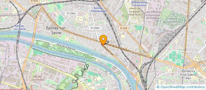 localisation de l'entreprise SYND COPRO FOCH à EPINAY-SUR-SEINE