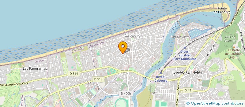 localisation de l'entreprise SYND COPRO FRONT DE MER  CABOURG