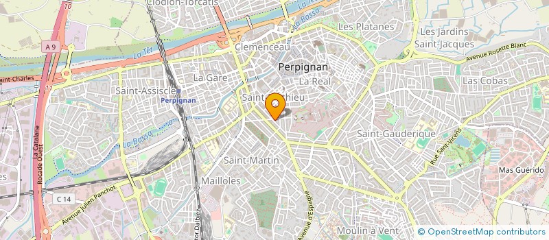 localisation de l'entreprise SYND COPRO IMB 40 AV GILBERT BRUTUS  PERPIGNAN