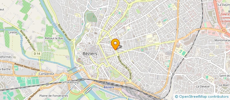 localisation de l'entreprise SYND COPRO IMB 86 AV MISTRAL  BEZIERS