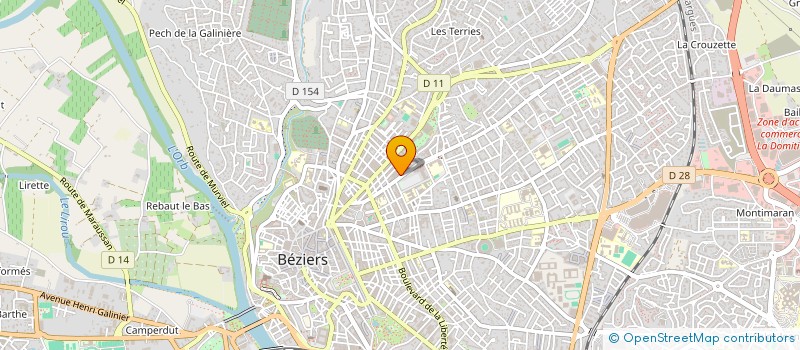 localisation de l'entreprise SYND COPRO IMB JEAN MOULIN  BEZIERS