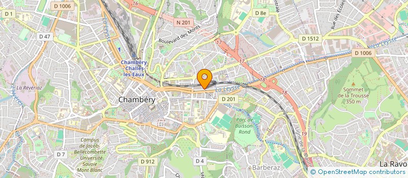 localisation de l'entreprise SYND COPRO IMM 11 QU DE LA RIZE  CHAMBERY