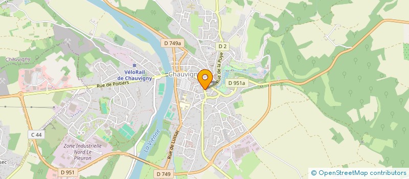 localisation de l'entreprise SYND COPRO IMM 19 PL DE GAULLE à CHAUVIGNY