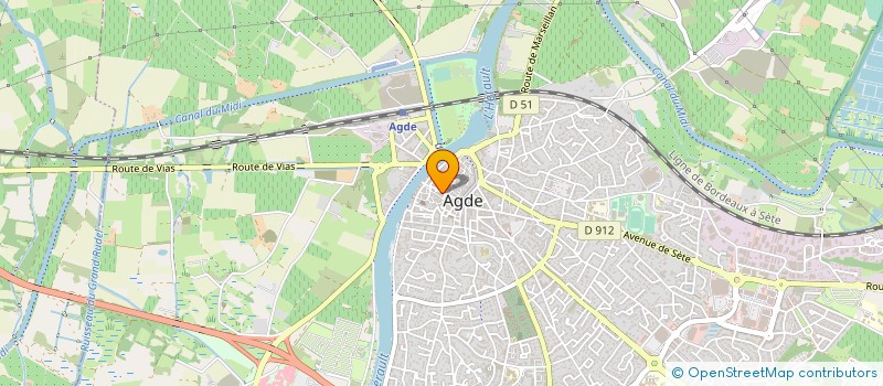 localisation de l'entreprise SYND COPRO IMM 27 R JEAN ROGER  AGDE