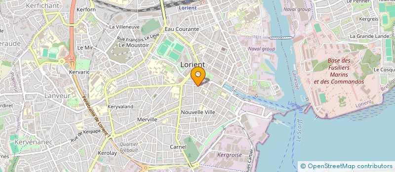 localisation de l'entreprise SYND COPRO IMM 27 RUE GAMBETTA  LORIENT