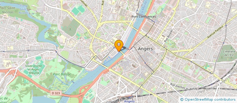 localisation de l'entreprise SYND COPRO IMM 4 QUAI DESCARMES à ANGERS