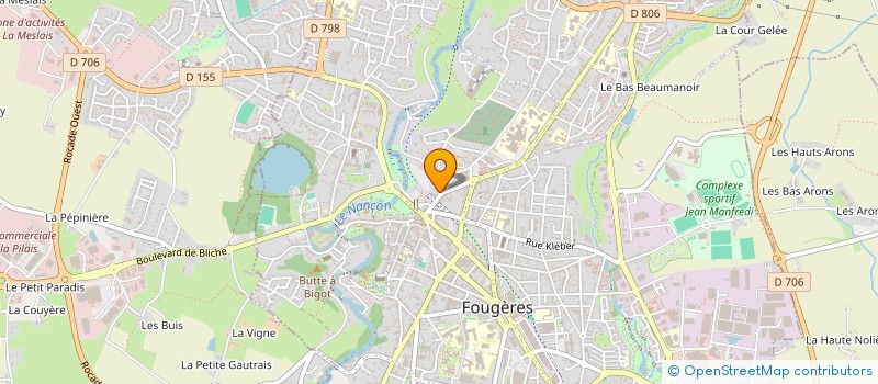 localisation de l'entreprise SYND COPRO IMM 5 RUE DU PARC  FOUGERES