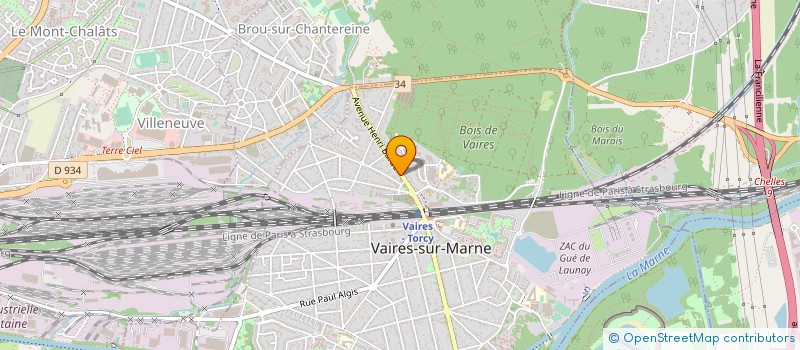 localisation de l'entreprise SYND COPRO IMM 5 RUE HENRI BARBUSSE  VAIRES-SUR-MARNE