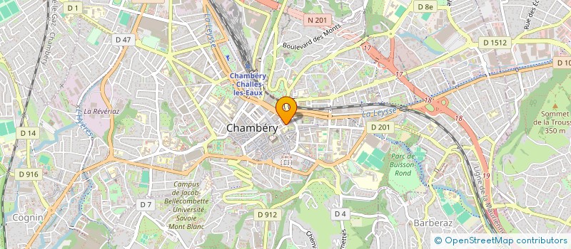 localisation de l'entreprise SYND COPRO IMM 6 R VICTOR HUGO  CHAMBERY