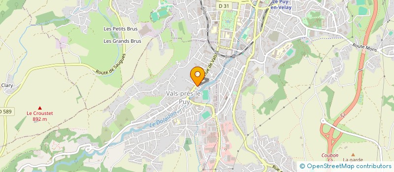 localisation de l'entreprise SYND COPRO IMM 73, AVENUE VALS  VALS-PRES-LE-PUY