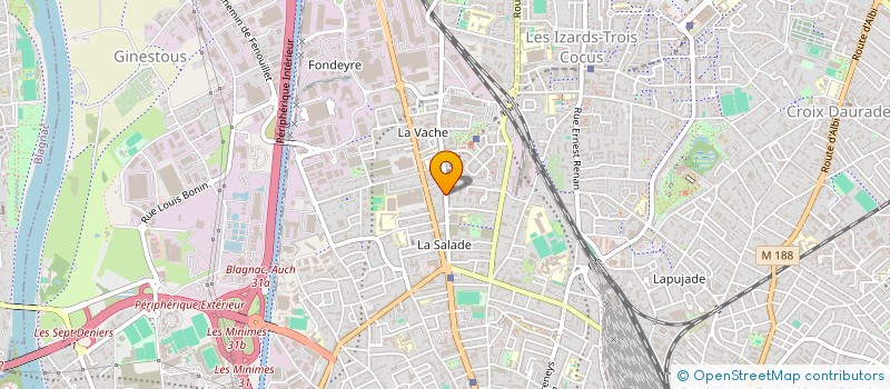 localisation de l'entreprise SYND COPRO IMM 81 AVENUE FRONTON  TOULOUSE