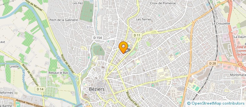 localisation de l'entreprise SYND COPRO IMM ARGENCE  BEZIERS