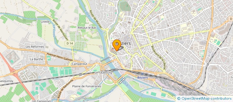 localisation de l'entreprise SYND COPRO IMM BAUDIN  BEZIERS