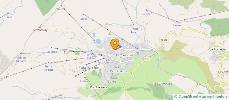 localisation de l'entreprise SYND COPRO IMM CHAMP BOZON  FONTCOUVERTE-LA TOUSSUIRE