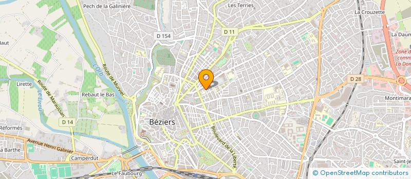 localisation de l'entreprise SYND COPRO IMM DEBES  BEZIERS