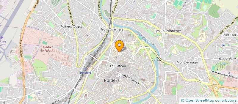 localisation de l'entreprise SYND COPRO IMM DESCARTES  POITIERS