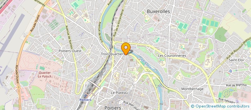 localisation de l'entreprise SYND COPRO IMM DU MOUTON  POITIERS