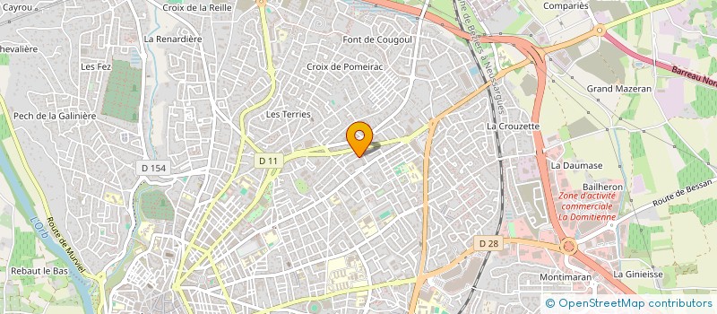 localisation de l'entreprise SYND COPRO IMM LE BEARN  BEZIERS