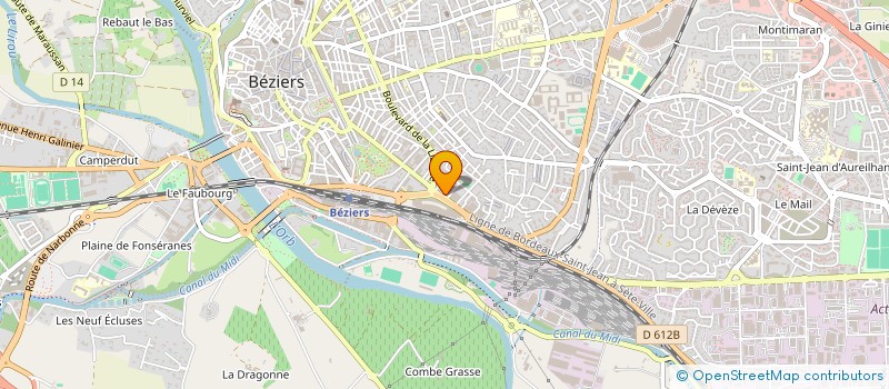 localisation de l'entreprise SYND COPRO IMM LE CLOS DE L'EUROPE  BEZIERS