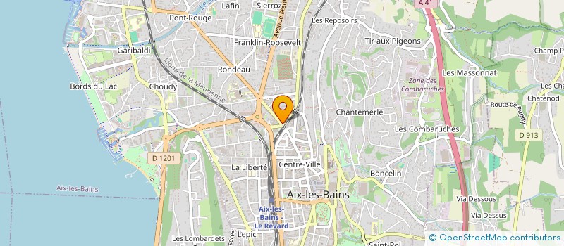 localisation de l'entreprise SYND COPRO IMM LES BELLES RIVES  AIX-LES-BAINS