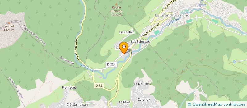 localisation de l'entreprise SYND COPRO IMM LES CAPUCINES  LE GRAND-BORNAND