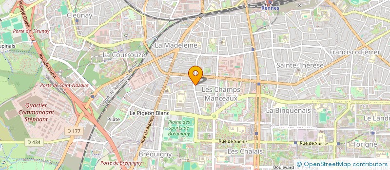 localisation de l'entreprise SYND COPRO IMM RESIDENCE DE LA T.A.  RENNES