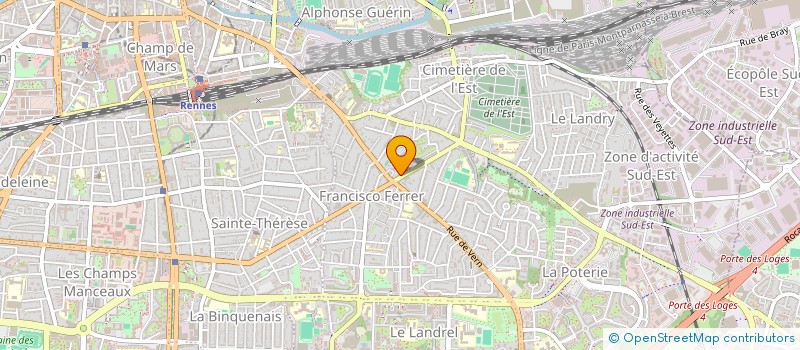 localisation de l'entreprise SYND COPRO IMMEU 11 BD LEON BOURGEOIS  RENNES