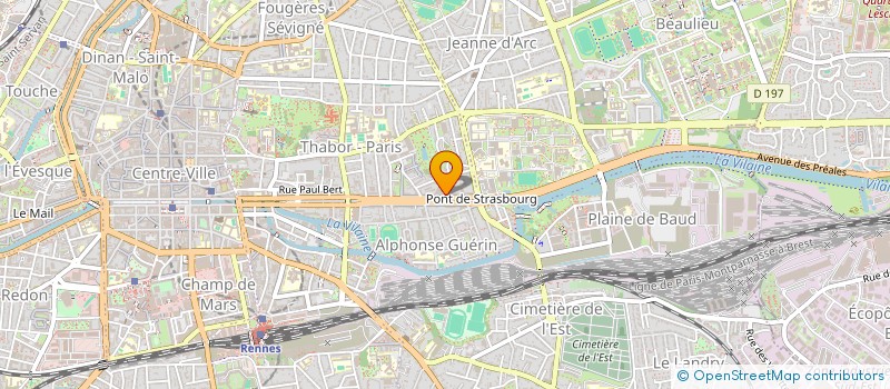 localisation de l'entreprise SYND COPRO IMMEU 117 AV ARISTIDE BRIAND  RENNES