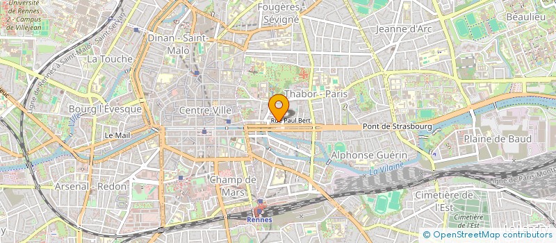 localisation de l'entreprise SYND COPRO IMMEU 20 R PAUL BERT  RENNES