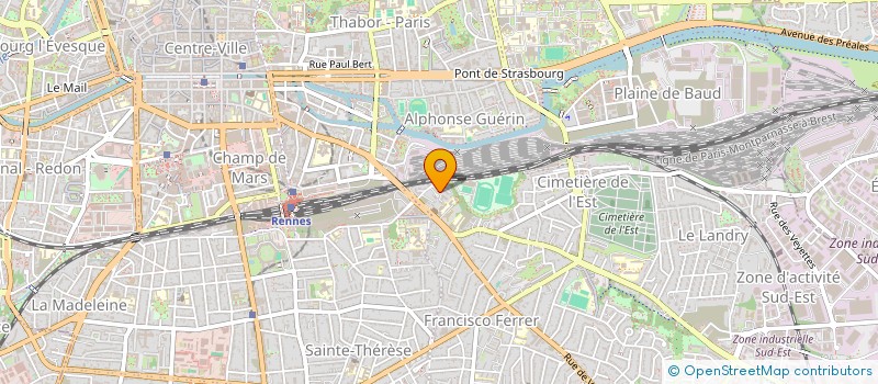 localisation de l'entreprise SYND COPRO IMMEU LE CHANTECLAIR  RENNES