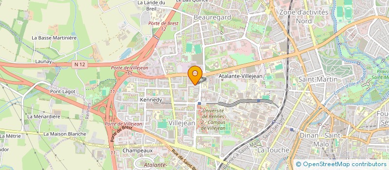 localisation de l'entreprise SYND COPRO IMMEU LES GLYCINES  RENNES