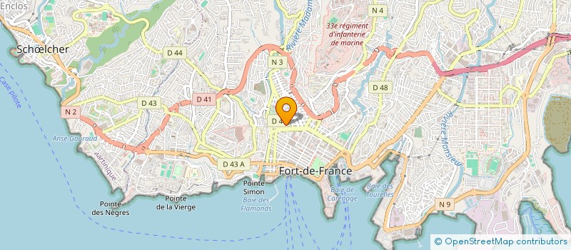 localisation de l'entreprise SYND COPRO IMMEUB 55 R G PERI à FORT-DE-FRANCE