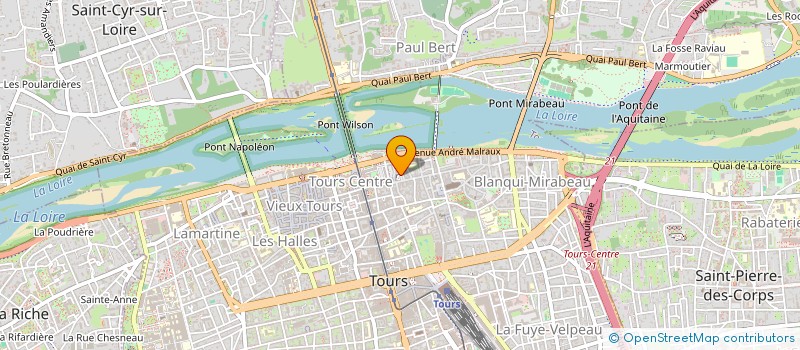 localisation de l'entreprise SYND COPRO IMMEUBLE 17 PL FOIRE LE ROI  TOURS