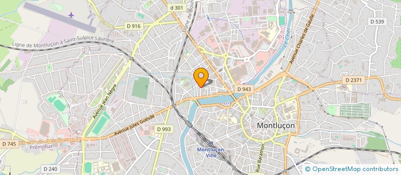 localisation de l'entreprise SYND COPRO IMMEUBLE 32-34 R DU CHER à MONTLUCON