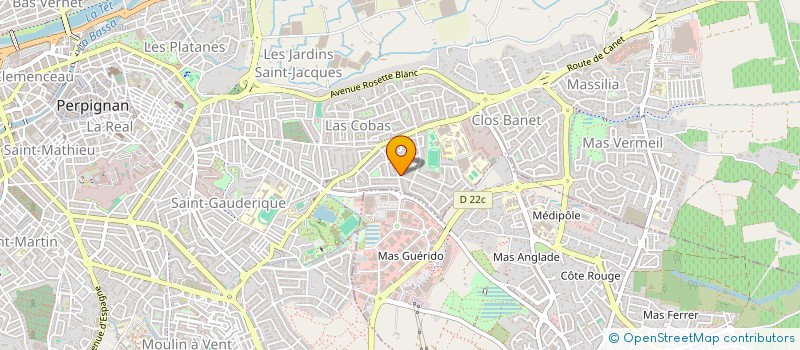 localisation de l'entreprise SYND.COPRO IMMEUBLE 35 R ROBERT DE COTTE  PERPIGNAN