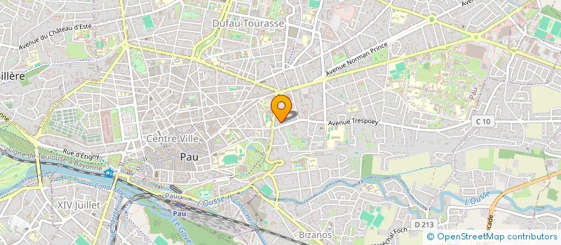 localisation de l'entreprise SYND COPRO IMMEUBLE AVENUE TRESPOEY à PAU