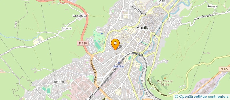 localisation de l'entreprise SYND COPRO IMMEUBLE BEL AIR  AURILLAC