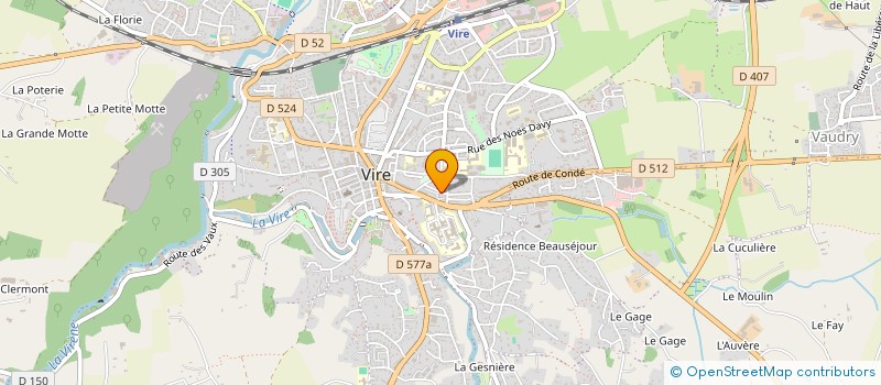 localisation de l'entreprise SYND COPRO IMMEUBLE C8D  VIRE-NORMANDIE
