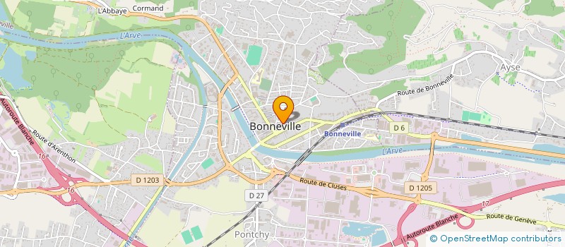 localisation de l'entreprise SYND COPRO IMMEUBLE CAILLER  BONNEVILLE