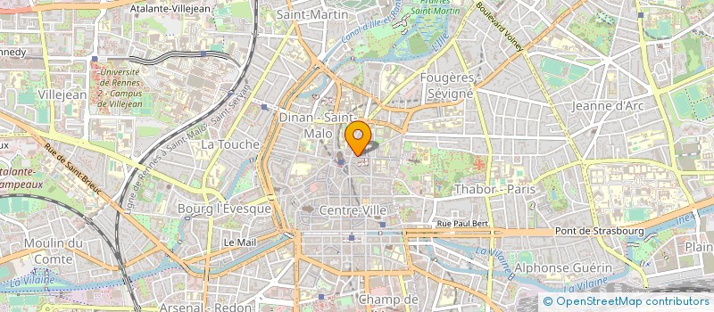 localisation de l'entreprise SYND COPRO IMMEUBLE DU 5 R ST MELAINE  RENNES