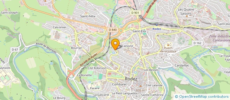 localisation de l'entreprise SYND COPRO IMMEUBLE GINISTY  RODEZ