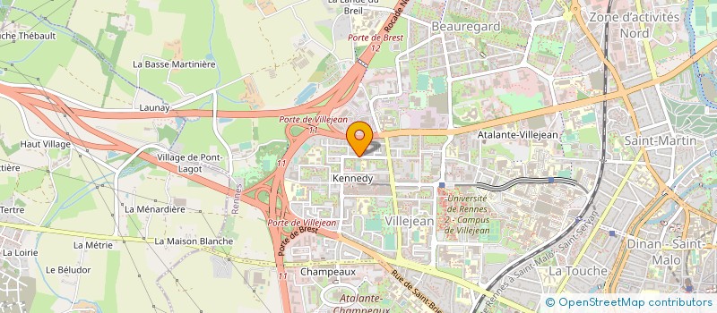 localisation de l'entreprise SYND COPRO IMMEUBLE LE MONBAROT  RENNES