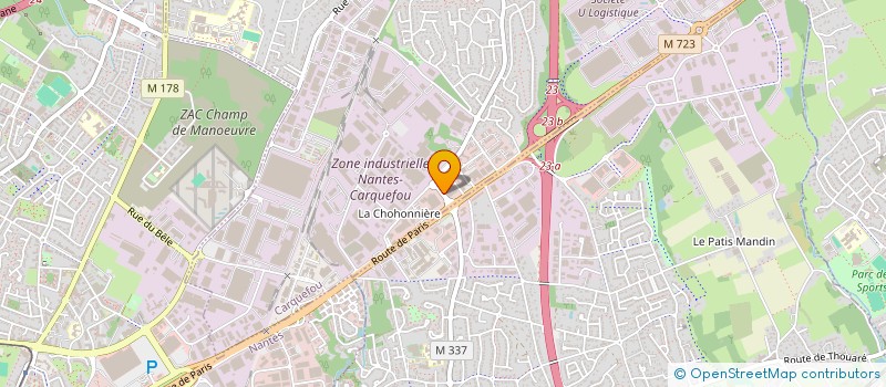 localisation de l'entreprise SYND COPRO IMMEUBLE LE NEWTON  CARQUEFOU