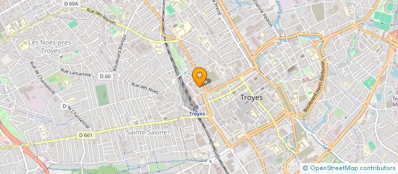 localisation de l'entreprise SYND COPRO IMMEUBLE LE PARVIS DE LA GARE  TROYES