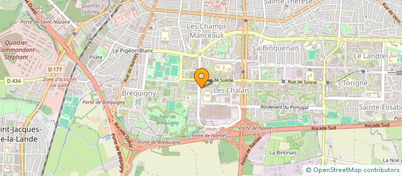 localisation de l'entreprise SYND COPRO IMMEUBLE LES EGLANTINES  RENNES