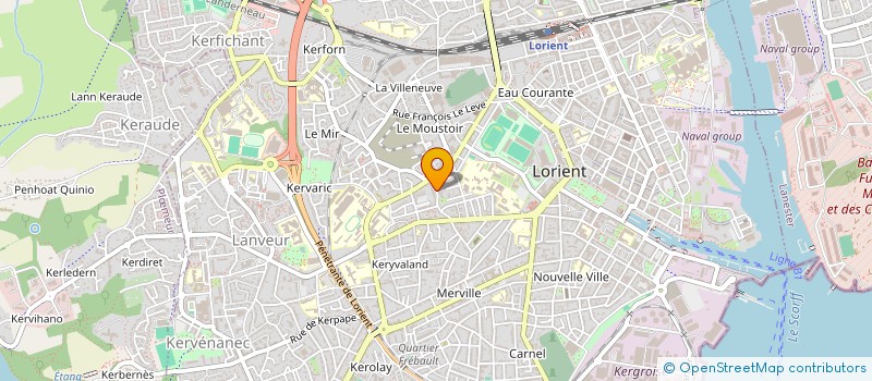localisation de l'entreprise SYND COPRO IMMEUBLE MERVILLE à LORIENT