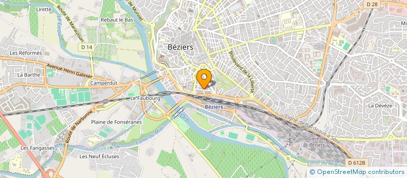 localisation de l'entreprise SYND COPRO IMMEUBLE RASPAIL  BEZIERS