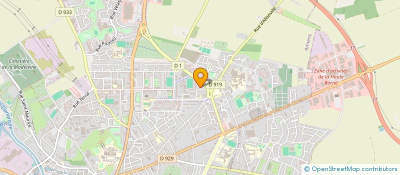 localisation de l'entreprise SYND COPRO IMMEUBLE RESIDENCE BELLEVUE  AMIENS