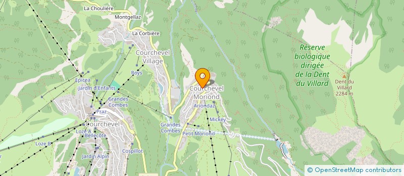 localisation de l'entreprise SYND COPRO IMMEUBLE ROC MERLET à COURCHEVEL